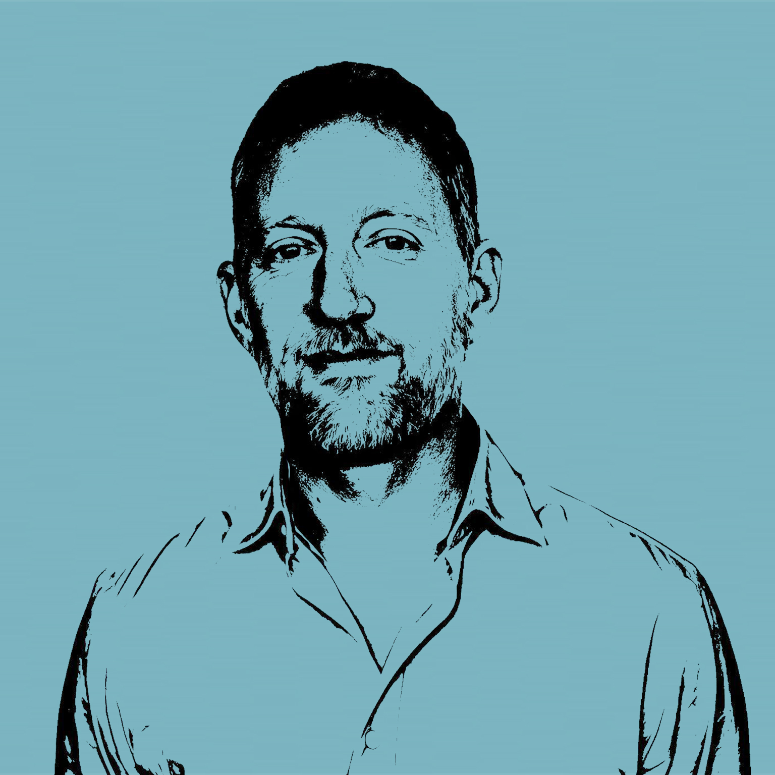 Retrato ilustrado de Karl Riber